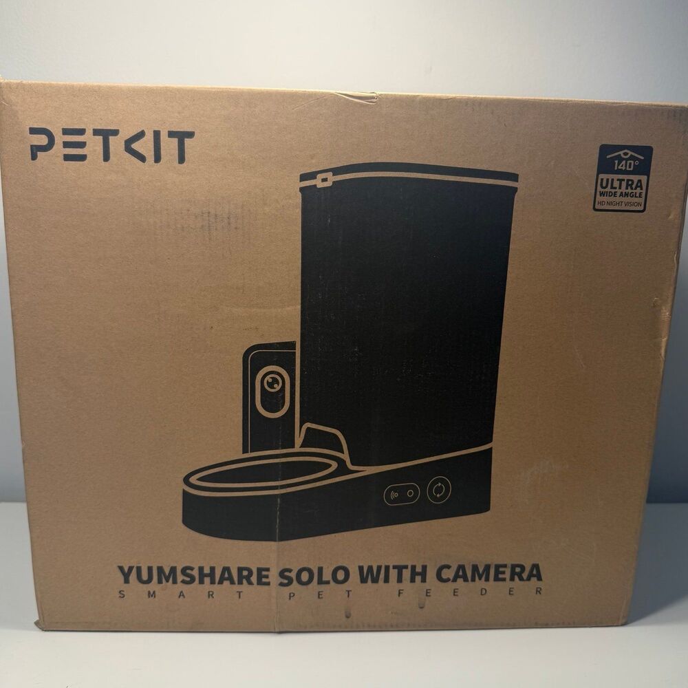 NIB PETKIT YUMSHARE SOLO WITH CAMERA, Pet feeder